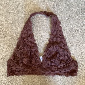Free People Gallon Lace Halter Bra